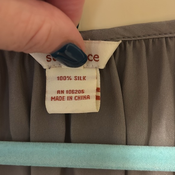 Sundance 100% Silk Embroidered Top - Picture 5 of 10